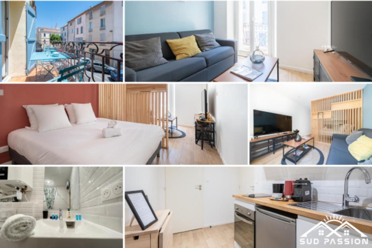 Sud Passion - Ferrer Nine - Cosy Avec Balcon Apartment การ์แดน ภายนอก รูปภาพ